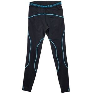 93 Brand Leggings Yoga Grapling Pant Women M 24x26 Black Blue Seek Higher Ground